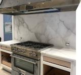 marble kitchen countertop and backsplash, Fordham Marble, Stamford CT