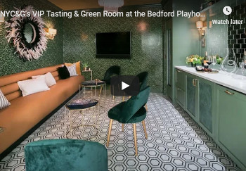 Bedford Playhouse VIP room floor sponsored by Fordham Marble